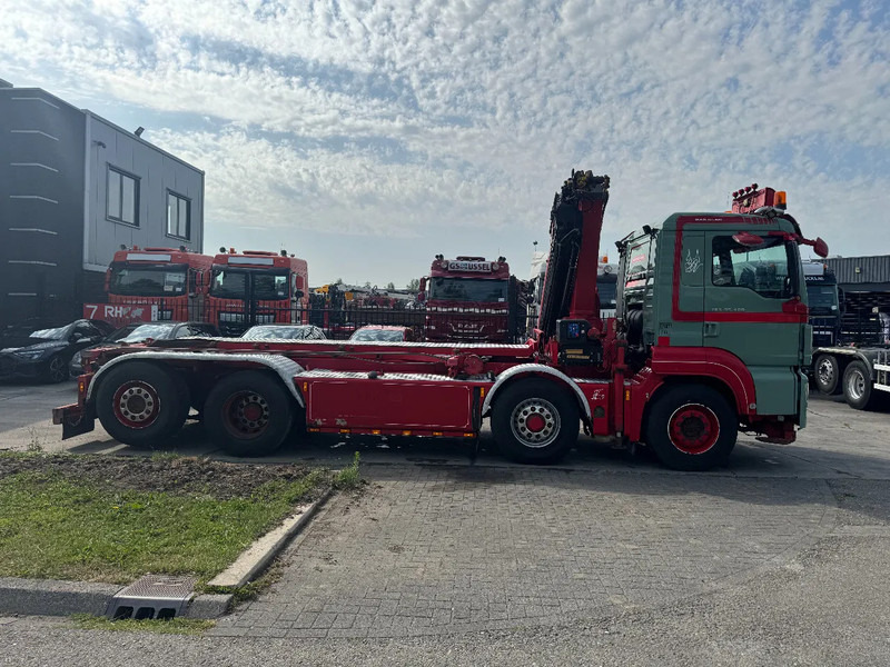 Camion cu sistem de cablu, Camion cu macara MAN TGS 35.480 8X4 HMF 2420 K5 + HMF ABLE + REMOTE CONTROL: Foto 19