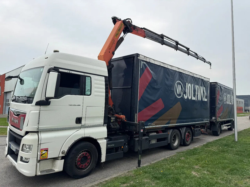 MAN TGX 26.480 6X2 - EURO 6 + PALFINGER PK20002 + REMOTE + LECITRAILER HANGER - Camion cu prelată, Camion cu macara: Foto 4 MAN TGX 26.480 6X2 - EURO 6 + PALFINGER PK20002 + REMOTE + LECITRAILER HANGER - Camion cu prelată, Camion cu macara: Foto 4