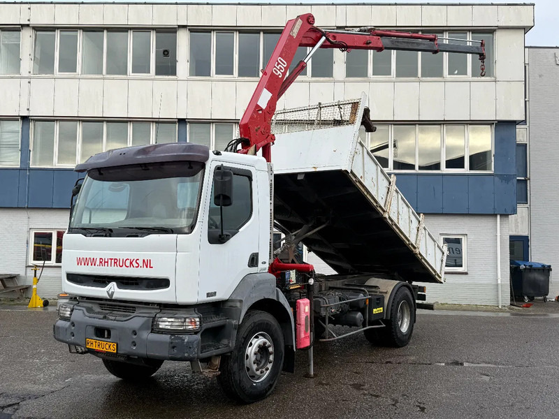 Renault Kerax 260 4X2 + HMF 953 K2 CRANE + TIPPER MARREL - EURO 3 - MANUAL - FULL STEEL SUSP. - Camion basculantă, Camion cu macara: Foto 1 Renault Kerax 260 4X2 + HMF 953 K2 CRANE + TIPPER MARREL - EURO 3 - MANUAL - FULL STEEL SUSP. - Camion basculantă, Camion cu macara: Foto 1