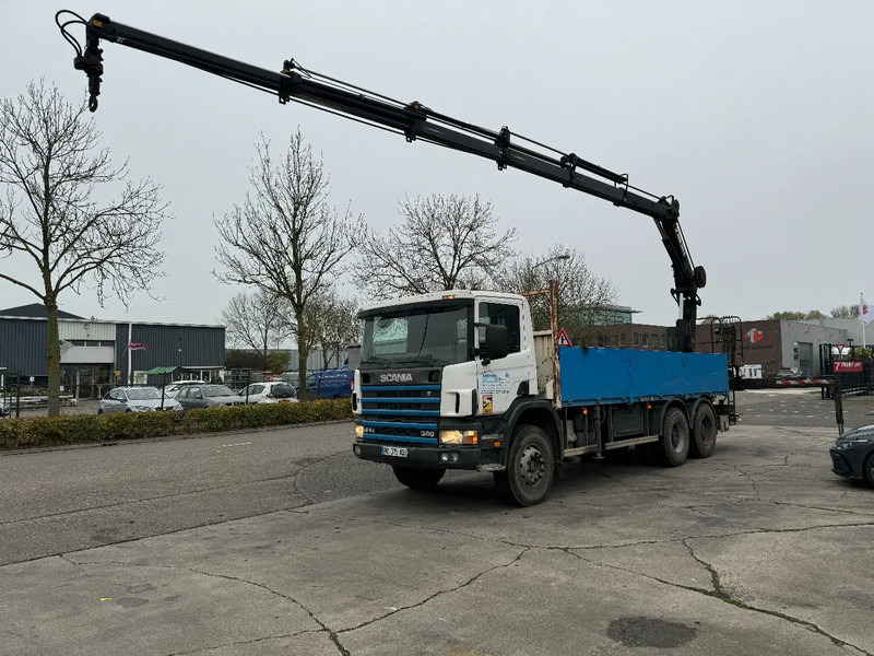 Scania P124-360 6X4 EURO 2 HIAB 200 C-5 ALL 2000 - Camion platformă, Camion cu macara: Foto 1 Scania P124-360 6X4 EURO 2 HIAB 200 C-5 ALL 2000 - Camion platformă, Camion cu macara: Foto 1