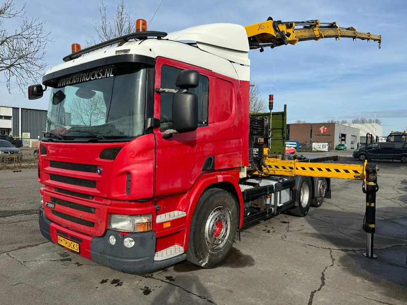 Scania P380 6X2 HIAB 288 + REMOTE CONTROL + PLATEAU - Camion cu macara: Foto 1 Scania P380 6X2 HIAB 288 + REMOTE CONTROL + PLATEAU - Camion cu macara: Foto 1