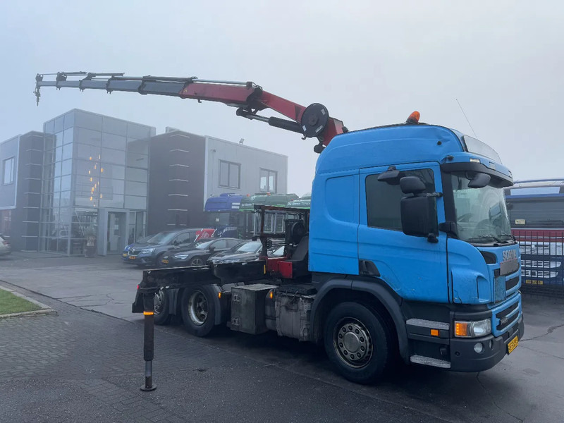 Scania P450 6X2 - EURO 6 + HMF 2620-K5 + REMOTE + LIFT AXLE - Camion cu macara: Foto 2 Scania P450 6X2 - EURO 6 + HMF 2620-K5 + REMOTE + LIFT AXLE - Camion cu macara: Foto 2