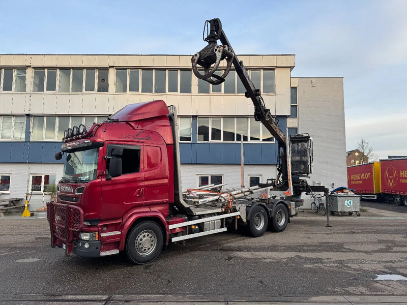 Scania R580 V8 6X4 EURO 6 JONSERED 1080 79 R HUB REDUCTION - Camion forestier, Camion cu macara: Foto 1 Scania R580 V8 6X4 EURO 6 JONSERED 1080 79 R HUB REDUCTION - Camion forestier, Camion cu macara: Foto 1