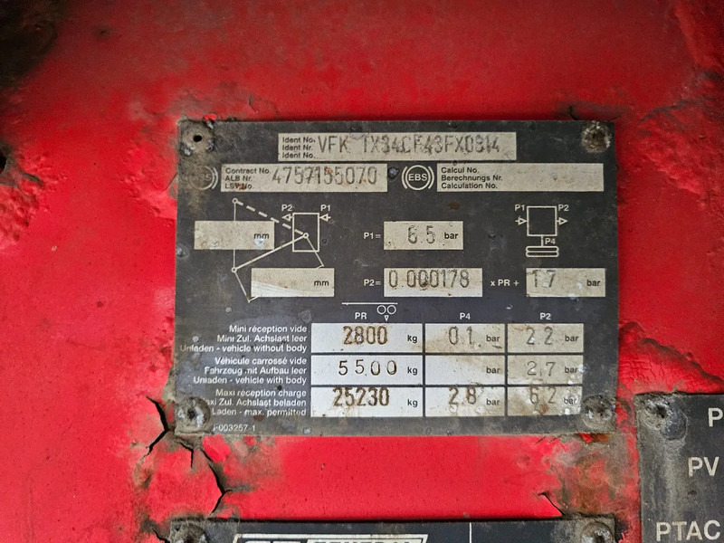 Semiremorcă prelată Fruehauf TX34 - MEGA - SMB - Disc: Foto 10