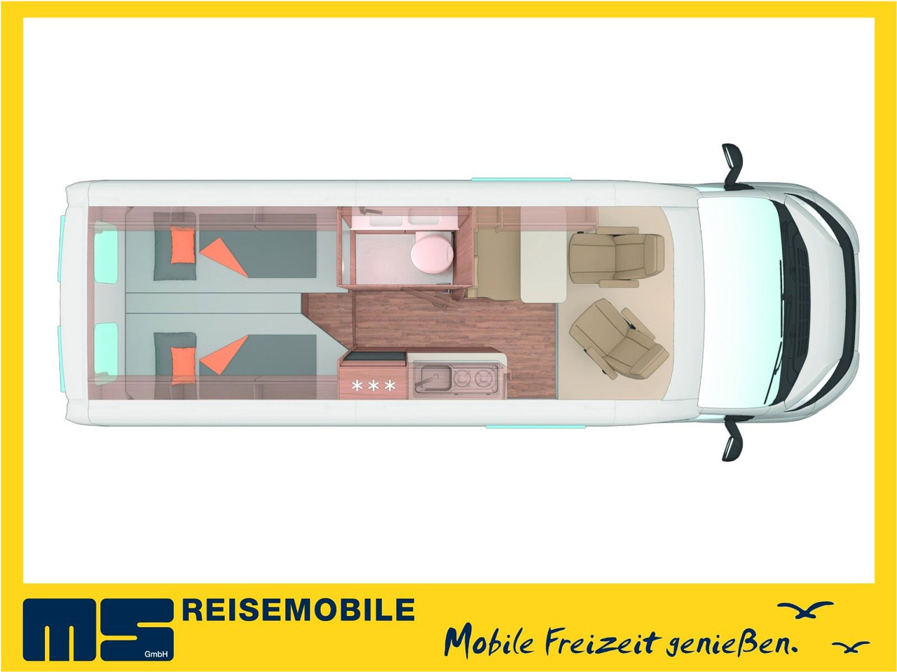 Weinsberg CARABUS 630 ME-EDITION FIRE /-2026-/EINZELBETTEN - Camper van: Foto 2 Weinsberg CARABUS 630 ME-EDITION FIRE /-2026-/EINZELBETTEN - Camper van: Foto 2