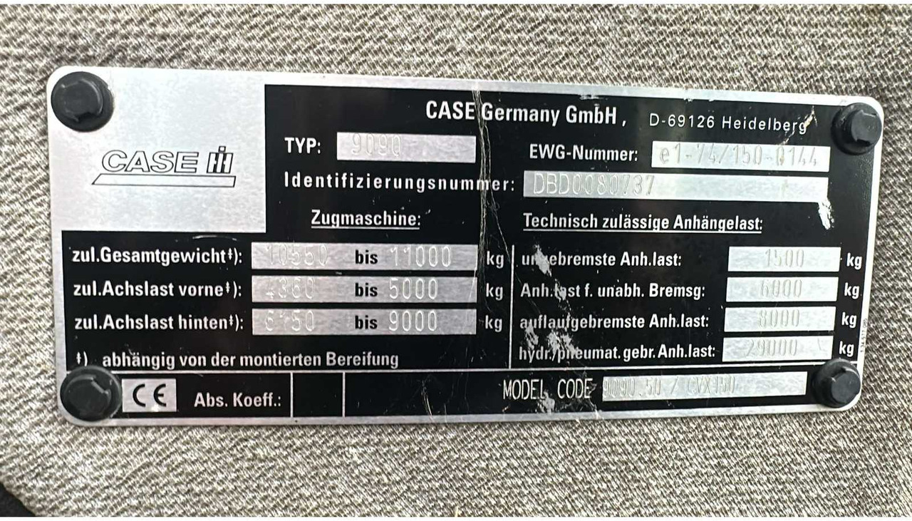 Tractor agricol 2001 CASE CVX 150 ALL-WHEEL DRIVE FARM TRACTOR: Foto 11