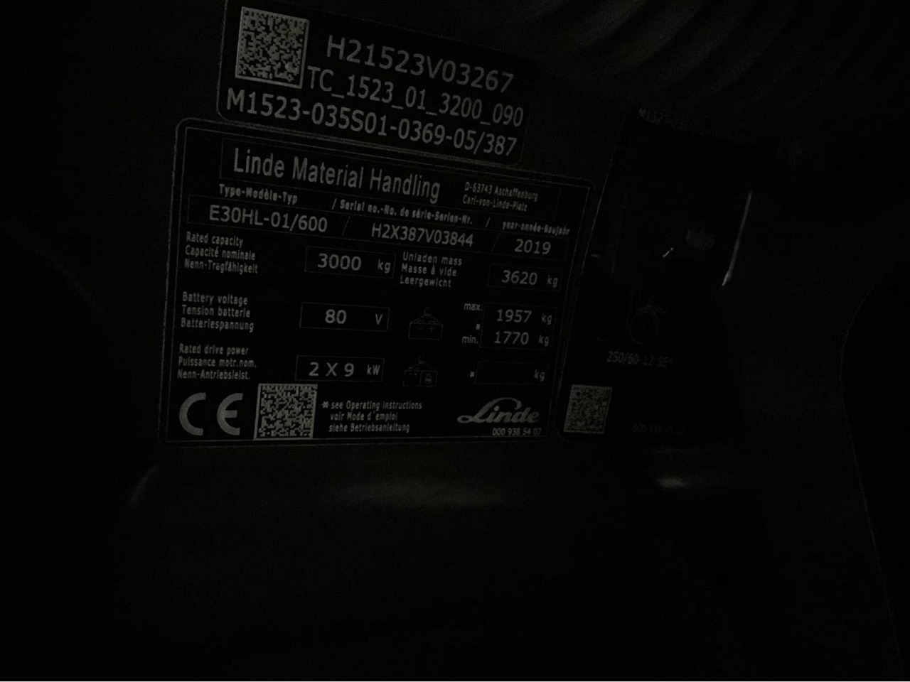 Motostivuitor 2019 LINDE E30HL-01/600 3000KG SPOON ADJUSTER BATTERY 2023 FORKLIFT: Foto 31 Motostivuitor 2019 LINDE E30HL-01/600 3000KG SPOON ADJUSTER BATTERY 2023 FORKLIFT: Foto 31