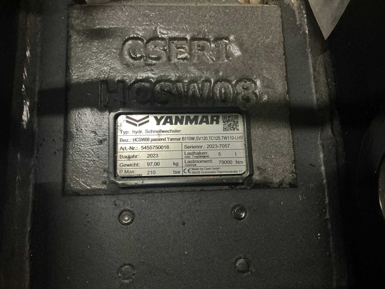 2023 YANMAR HCSW08 QUICK COUPLER, HYDR. - Încărcător frontal pe pneuri: Foto 4 2023 YANMAR HCSW08 QUICK COUPLER, HYDR. - Încărcător frontal pe pneuri: Foto 4