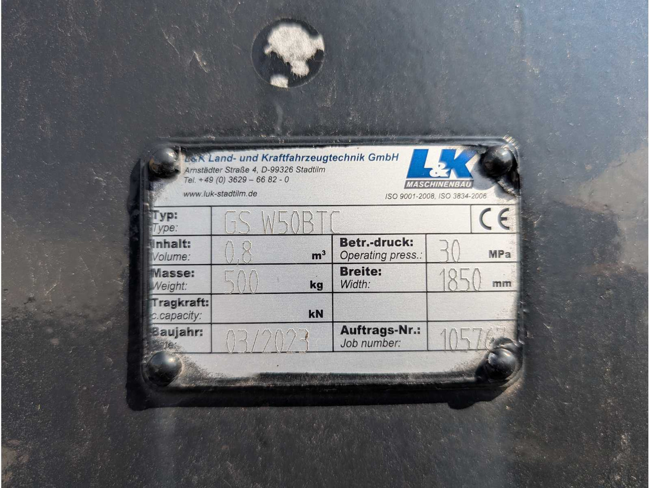 L&K - GS W50BTC - 2023 - UNI BUCKET WITH U-BLADE - AS - 1850 MM - 0.7 CBM - Încărcător frontal pe pneuri: Foto 2 L&K - GS W50BTC - 2023 - UNI BUCKET WITH U-BLADE - AS - 1850 MM - 0.7 CBM - Încărcător frontal pe pneuri: Foto 2