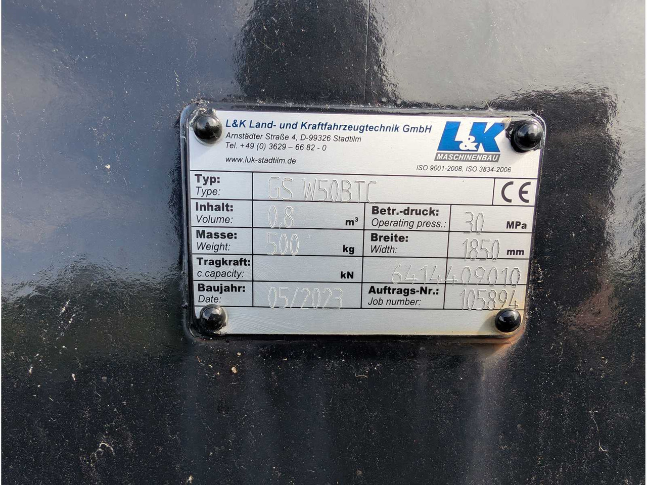 L&K - GS W50BTC - 2023 - UNI BUCKET WITH U-BLADE - AS - 1850 MM - 0.8 CBM - Încărcător frontal pe pneuri: Foto 3 L&K - GS W50BTC - 2023 - UNI BUCKET WITH U-BLADE - AS - 1850 MM - 0.8 CBM - Încărcător frontal pe pneuri: Foto 3