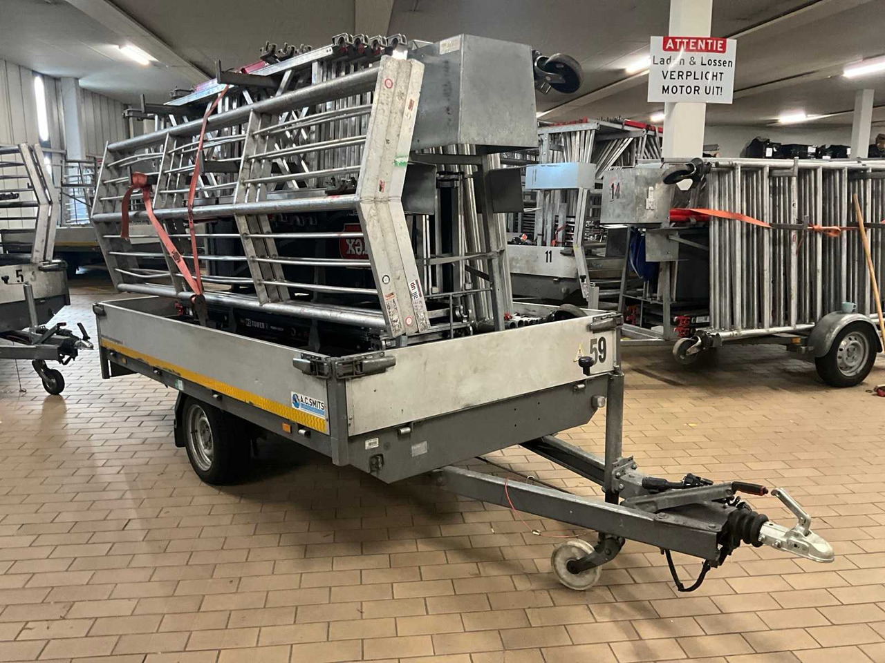 2022 EDUARD P3 SCAFFOLDING TRAILER, 23-WBN-3 - Remorcă: Foto 3 2022 EDUARD P3 SCAFFOLDING TRAILER, 23-WBN-3 - Remorcă: Foto 3