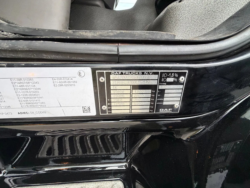 DAF CF 320 LF320.19. EURO6. 2021. 760x248x270 - Camion cu prelată: Foto 5 DAF CF 320 LF320.19. EURO6. 2021. 760x248x270 - Camion cu prelată: Foto 5