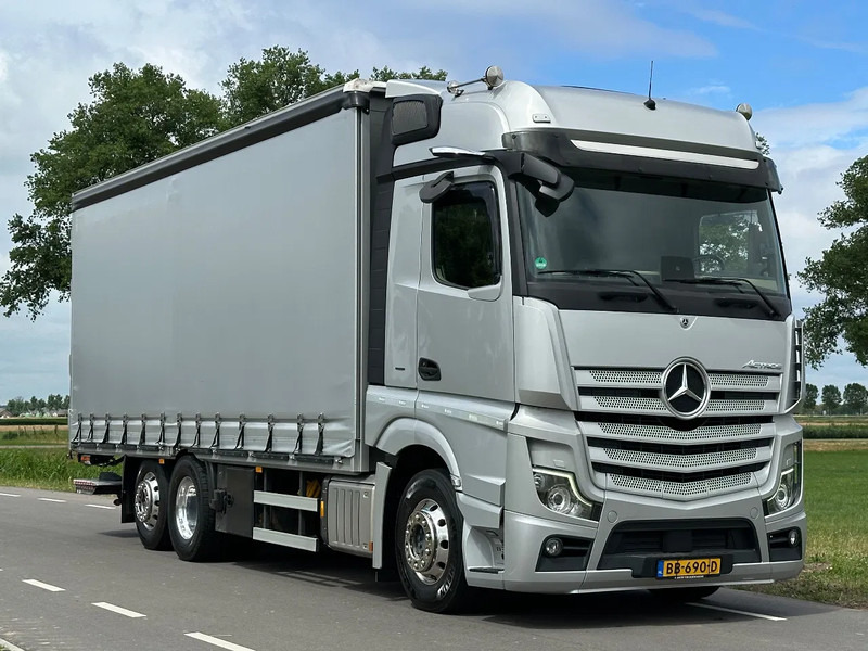 Mercedes-Benz Actros ACTROS 2545LL EURO6. 2021. Schuifzeil Bakwagen met Laadklep. - Camion cu prelată: Foto 2 Mercedes-Benz Actros ACTROS 2545LL EURO6. 2021. Schuifzeil Bakwagen met Laadklep. - Camion cu prelată: Foto 2