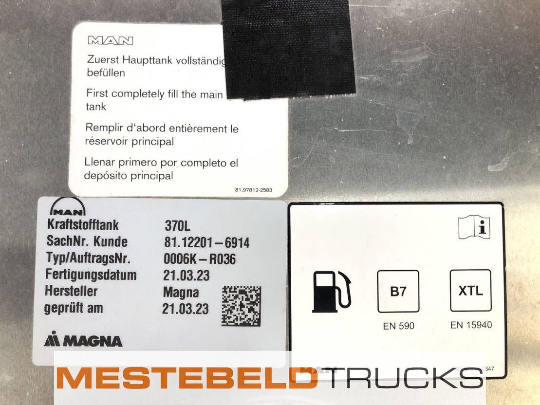 MAN Brandstoftank 370 liter - Rezervor combustibil pentru Camion: Foto 2 MAN Brandstoftank 370 liter - Rezervor combustibil pentru Camion: Foto 2