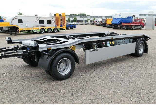 Remorcă transport containere/ Swap body HKM G 18 ZL 5,0, Außenroller, Luftf. 5-7m Behälter: Foto 11