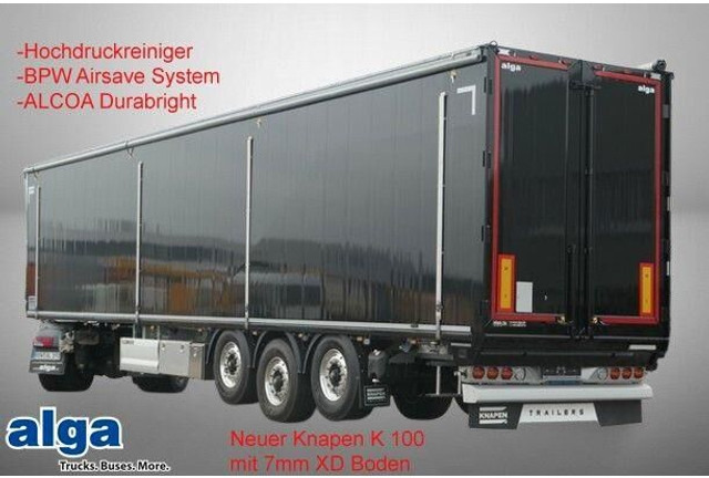 Knapen Trailers K 100, 7mm XD Boden, ALCOA Durabright, 2x Lift - Semiremorcă furgon: Foto 1 Knapen Trailers K 100, 7mm XD Boden, ALCOA Durabright, 2x Lift - Semiremorcă furgon: Foto 1