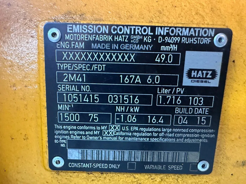 Hatz 2M41 15 kVA generatorset - Generator electric: Foto 3 Hatz 2M41 15 kVA generatorset - Generator electric: Foto 3