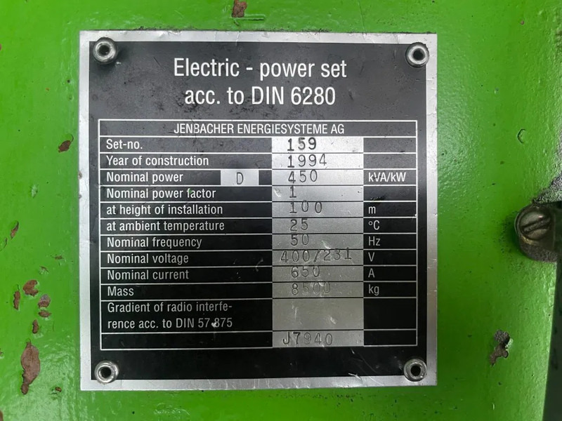 Generator electric Jenbacher JW312 GSB Stamford 910 kVA gas generatorset: Foto 11 Generator electric Jenbacher JW312 GSB Stamford 910 kVA gas generatorset: Foto 11