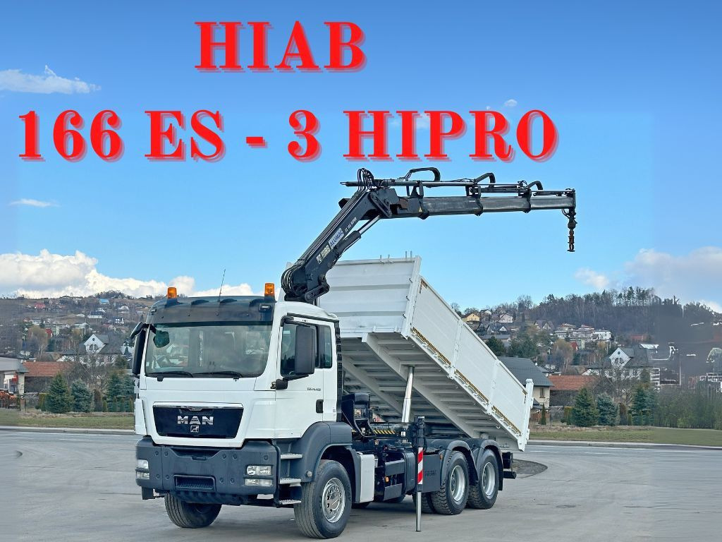 MAN TGS 26.400 * HIAB 166 ES - 3 HIPRO + FUNK * 6x4 MAN TGS 26.400 * HIAB 166 ES - 3 HIPRO + FUNK * 6x4 - Camion basculantă, Camion cu macara: Foto 1 MAN TGS 26.400 * HIAB 166 ES - 3 HIPRO + FUNK * 6x4 MAN TGS 26.400 * HIAB 166 ES - 3 HIPRO + FUNK * 6x4 - Camion basculantă, Camion cu macara: Foto 1