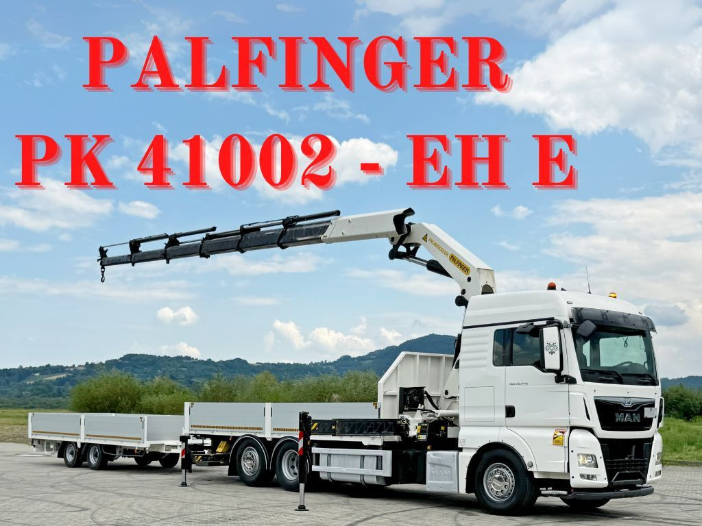 MAN TGX 26.440 * PK 41002-EH E + FUNK + Anhänger*TOP - Camion cu macara: Foto 1 MAN TGX 26.440 * PK 41002-EH E + FUNK + Anhänger*TOP - Camion cu macara: Foto 1