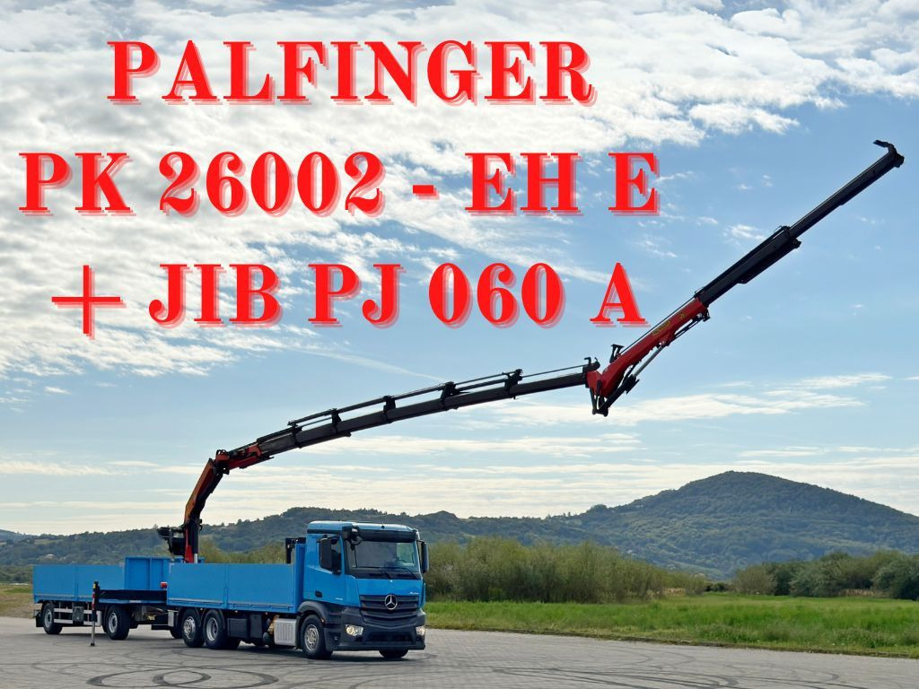 Mercedes-Benz ANTOS 2545*PK 26002-EHE+JIB PJ060A+Anhänger/FUNK - Camion cu macara: Foto 1 Mercedes-Benz ANTOS 2545*PK 26002-EHE+JIB PJ060A+Anhänger/FUNK - Camion cu macara: Foto 1
