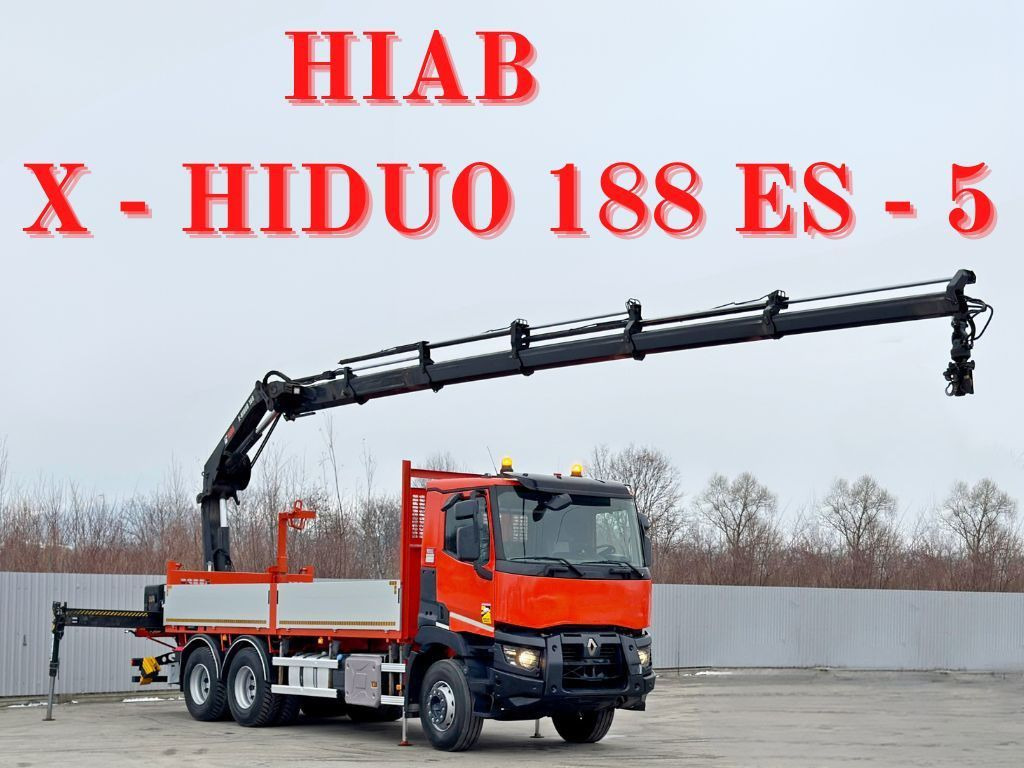 Renault C 430 *HIAB X - HIPRO 188 ES - 5 + FUNK* 6x4 - Camion cu macara: Foto 1 Renault C 430 *HIAB X - HIPRO 188 ES - 5 + FUNK* 6x4 - Camion cu macara: Foto 1
