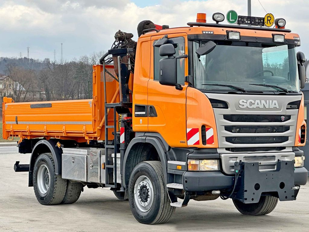 Scania G360 Kipper 4,10m *PK 11002 B + FUNK *4x4 Scania G360 Kipper 4,10m *PK 11002 B + FUNK *4x4 - Camion basculantă, Camion cu macara: Foto 4 Scania G360 Kipper 4,10m *PK 11002 B + FUNK *4x4 Scania G360 Kipper 4,10m *PK 11002 B + FUNK *4x4 - Camion basculantă, Camion cu macara: Foto 4