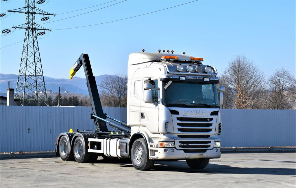 Scania R 480 Abrollkipper * 6x4 * Top Zustand ! Scania R 480 Abrollkipper * 6x4 * Top Zustand ! - Camion cu cârlig: Foto 1 Scania R 480 Abrollkipper * 6x4 * Top Zustand ! Scania R 480 Abrollkipper * 6x4 * Top Zustand ! - Camion cu cârlig: Foto 1
