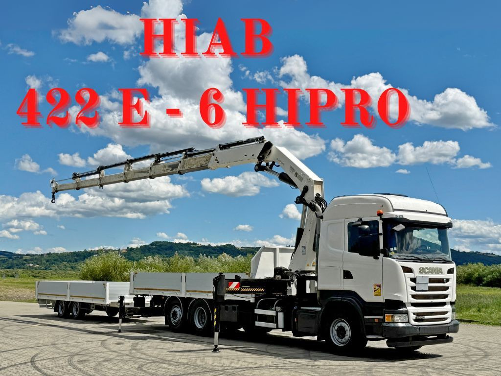 Scania R440 * HIAB 422 E-6 HIPRO + FUNK + Anhänger!*TOP - Camion cu macara: Foto 1 Scania R440 * HIAB 422 E-6 HIPRO + FUNK + Anhänger!*TOP - Camion cu macara: Foto 1
