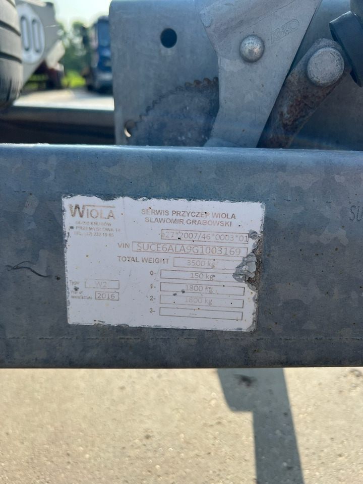 Przyczepa laweta WIOLA - Remorcă transport auto: Foto 2 Przyczepa laweta WIOLA - Remorcă transport auto: Foto 2