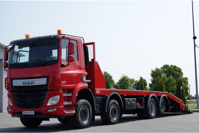 DAF CF 460 / 8x2/ LAWETA / PLATFORMA / NAJAZDY HYDRAULICZNE / WYCIĄ - Maşină de tractare: Foto 1 DAF CF 460 / 8x2/ LAWETA / PLATFORMA / NAJAZDY HYDRAULICZNE / WYCIĄ - Maşină de tractare: Foto 1