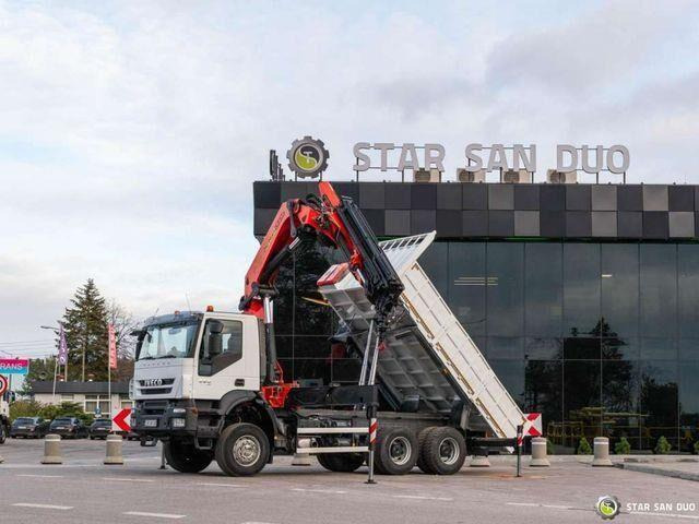 Iveco TRAKKER 360 6x6 PALFINGER PK 36002 Crane Kipper - Camion basculantă, Camion cu macara: Foto 1 Iveco TRAKKER 360 6x6 PALFINGER PK 36002 Crane Kipper - Camion basculantă, Camion cu macara: Foto 1
