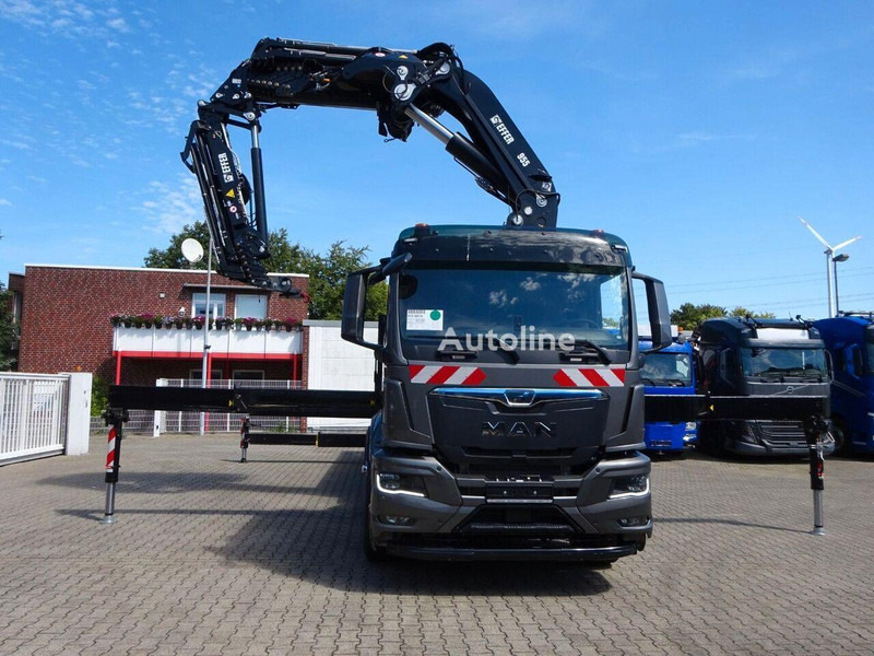 MAN 35.510 - Flatbed+crane - Camion platformă, Camion cu macara: Foto 2 MAN 35.510 - Flatbed+crane - Camion platformă, Camion cu macara: Foto 2