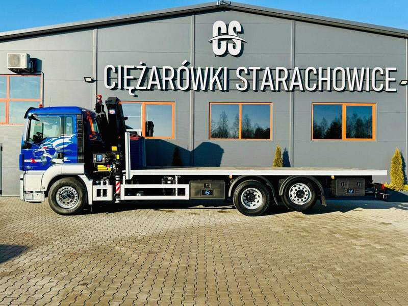 MAN MAN TGS 26.360 // E6 // 6x2 // platforma laweta 7,2m z HDs HMF 1 - Camion platformă, Camion cu macara: Foto 2 MAN MAN TGS 26.360 // E6 // 6x2 // platforma laweta 7,2m z HDs HMF 1 - Camion platformă, Camion cu macara: Foto 2