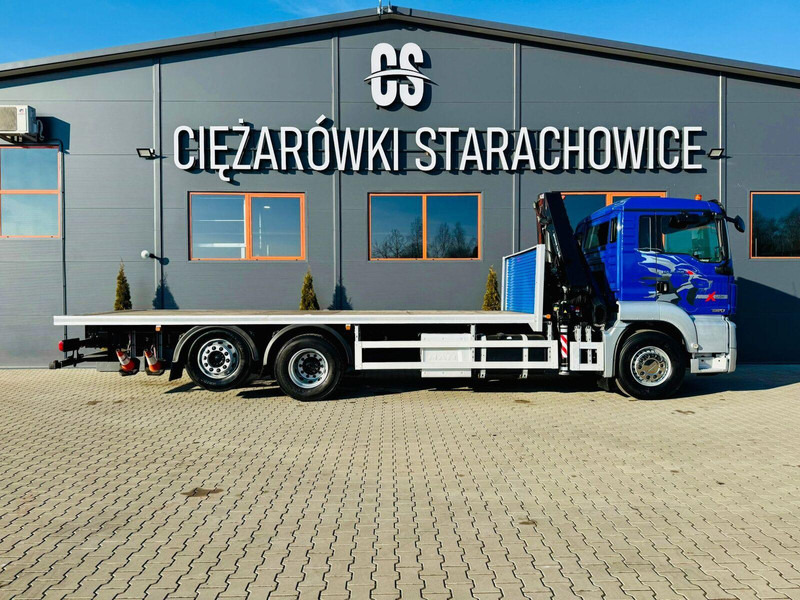 MAN MAN TGS 26.360 // E6 // 6x2 // platforma laweta 7,2m z HDs HMF 1 - Camion platformă, Camion cu macara: Foto 5 MAN MAN TGS 26.360 // E6 // 6x2 // platforma laweta 7,2m z HDs HMF 1 - Camion platformă, Camion cu macara: Foto 5