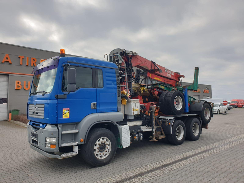 MAN TGA 26.480 6x4 LOGLIFT DOLL WOOD TRANSPORTER - Camion forestier, Camion cu macara: Foto 1 MAN TGA 26.480 6x4 LOGLIFT DOLL WOOD TRANSPORTER - Camion forestier, Camion cu macara: Foto 1