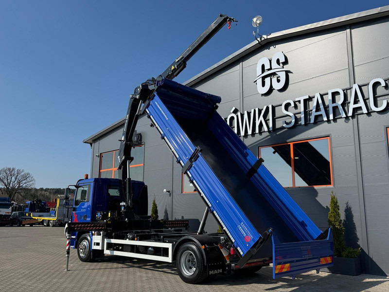MAN TGM TGL 15.250 / E6 / wywrotka 3-S + HMF żuraw z pilotem / H - Camion basculantă, Camion cu macara: Foto 3 MAN TGM TGL 15.250 / E6 / wywrotka 3-S + HMF żuraw z pilotem / H - Camion basculantă, Camion cu macara: Foto 3