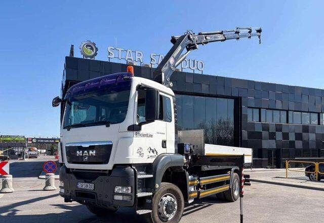 MAN TGS 18.360 4x4 HMF 1720 K4 Crane KRAN - Camion platformă, Camion cu macara: Foto 3 MAN TGS 18.360 4x4 HMF 1720 K4 Crane KRAN - Camion platformă, Camion cu macara: Foto 3