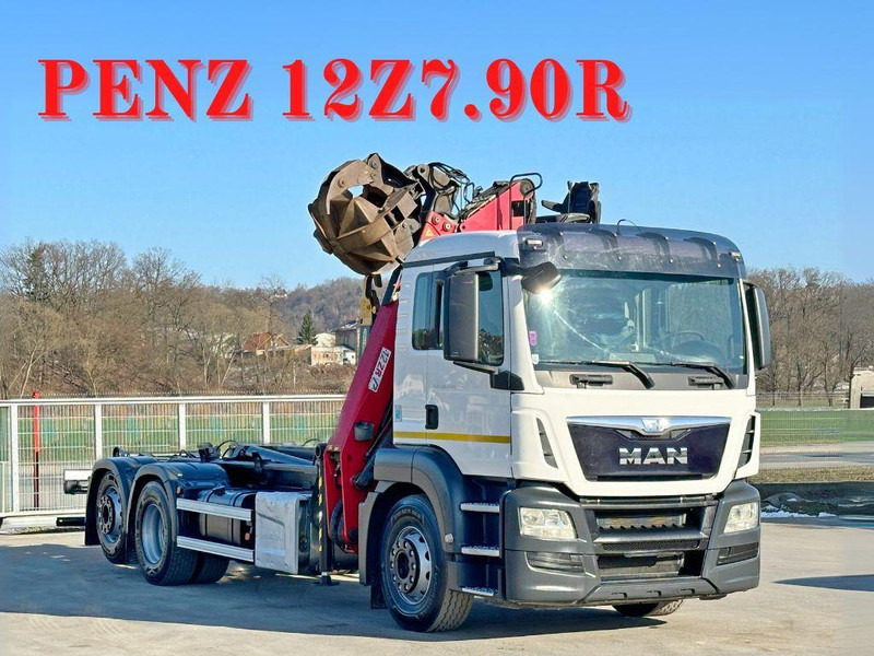 MAN TGS 26.400 Abrollkipper* PENZ 12Z7.90R* TOP - Camion cu cârlig, Camion cu macara: Foto 1 MAN TGS 26.400 Abrollkipper* PENZ 12Z7.90R* TOP - Camion cu cârlig, Camion cu macara: Foto 1