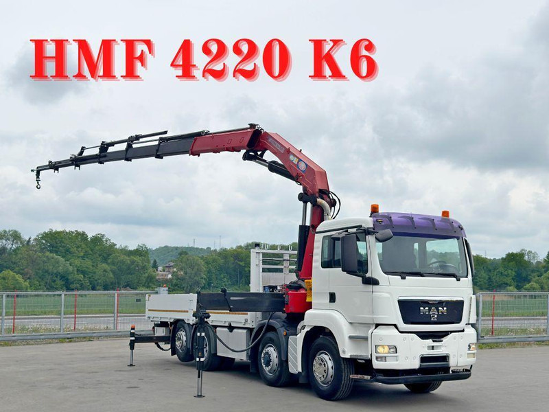 MAN TGS 35.440* KIPPER 6,00m * HMF 4220 K6/FUNK* 8x4 - Camion platformă, Camion cu macara: Foto 1 MAN TGS 35.440* KIPPER 6,00m * HMF 4220 K6/FUNK* 8x4 - Camion platformă, Camion cu macara: Foto 1