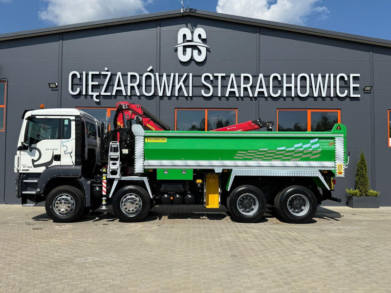 MAN TGS TGX 35.400 // 8x4 // E5 // wywrotka kiper + HDS z czerpakiem - Camion basculantă, Camion cu macara: Foto 3 MAN TGS TGX 35.400 // 8x4 // E5 // wywrotka kiper + HDS z czerpakiem - Camion basculantă, Camion cu macara: Foto 3