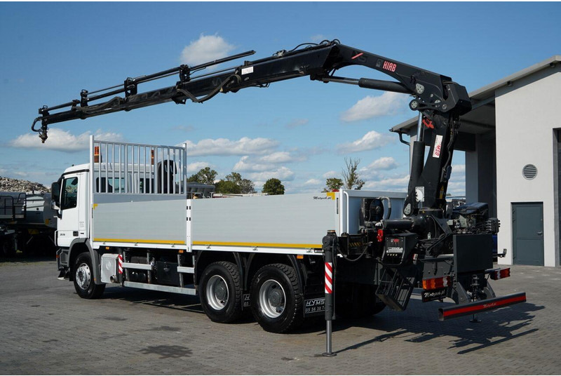 Mercedes-Benz ACTROS 2636 / 6x4 / SKRZYNIOWY 7 M + HDS HIAB - WYSÓW 12,6 M / - Camion platformă, Camion cu macara: Foto 4 Mercedes-Benz ACTROS 2636 / 6x4 / SKRZYNIOWY 7 M + HDS HIAB - WYSÓW 12,6 M / - Camion platformă, Camion cu macara: Foto 4