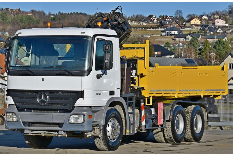 Mercedes-Benz ACTROS 2636 * TEREX 165.2E - A4 + FUNK/6x4 - Camion basculantă, Camion cu macara: Foto 4 Mercedes-Benz ACTROS 2636 * TEREX 165.2E - A4 + FUNK/6x4 - Camion basculantă, Camion cu macara: Foto 4