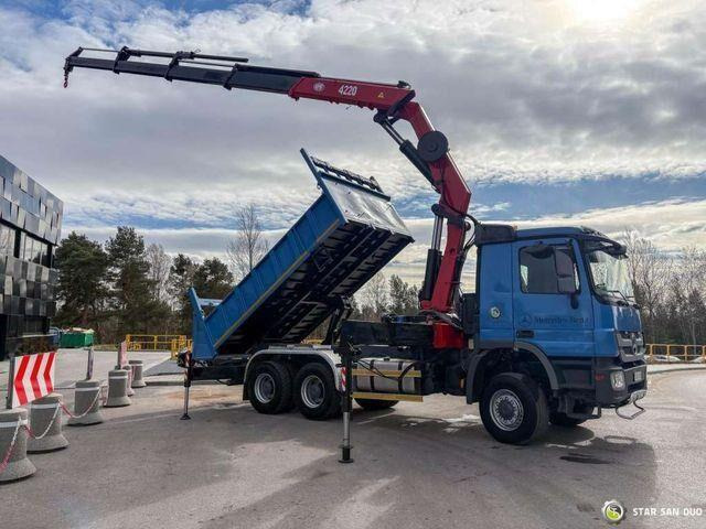 Mercedes-Benz ACTROS 3341 6x6 HMF 4220 K4 CRANE KIPPER - Camion basculantă, Camion cu macara: Foto 1 Mercedes-Benz ACTROS 3341 6x6 HMF 4220 K4 CRANE KIPPER - Camion basculantă, Camion cu macara: Foto 1
