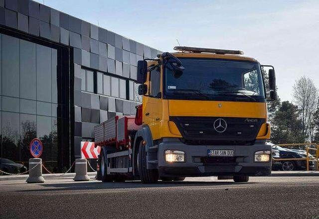 Camion basculantă, Camion cu macara Mercedes-Benz AXOR 1824 4x2 HMF 975 HDS Crane Rotator Kipper: Foto 11 Camion basculantă, Camion cu macara Mercedes-Benz AXOR 1824 4x2 HMF 975 HDS Crane Rotator Kipper: Foto 11