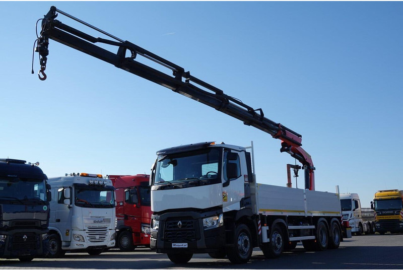 Renault C 430 / 8x4 / SKRZYNIOWY 7 M + HDS PALFINGER 33002 -wysów: 14,5 - Camion platformă, Camion cu macara: Foto 2 Renault C 430 / 8x4 / SKRZYNIOWY 7 M + HDS PALFINGER 33002 -wysów: 14,5 - Camion platformă, Camion cu macara: Foto 2