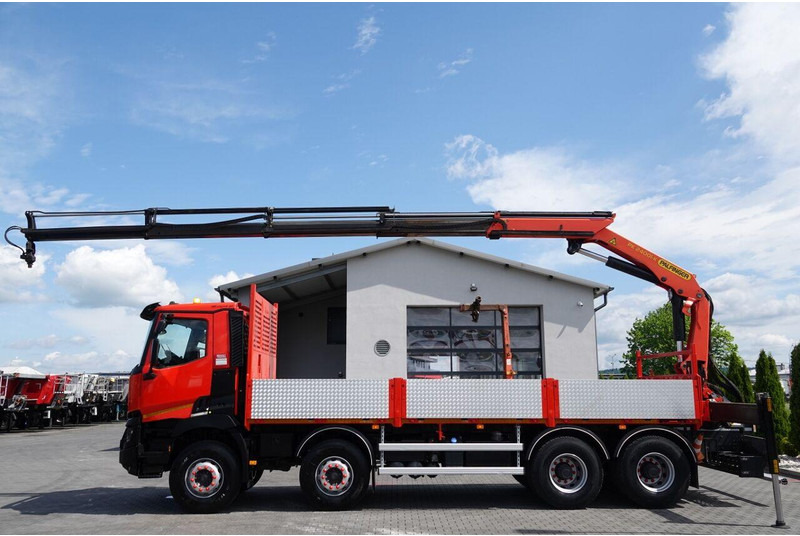 Renault C 430 / 8x4 / SKRZYNIOWY 7 M + HDS PALFINGER PK 24001-K C / WYSÓ - Camion platformă, Camion cu macara: Foto 4 Renault C 430 / 8x4 / SKRZYNIOWY 7 M + HDS PALFINGER PK 24001-K C / WYSÓ - Camion platformă, Camion cu macara: Foto 4