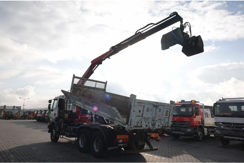 Renault KERAX 410 / 6x4 / WYWROTKA + HDS FASSI F150 / HYDROBURTA / BORDM - Camion basculantă, Camion cu macara: Foto 3 Renault KERAX 410 / 6x4 / WYWROTKA + HDS FASSI F150 / HYDROBURTA / BORDM - Camion basculantă, Camion cu macara: Foto 3