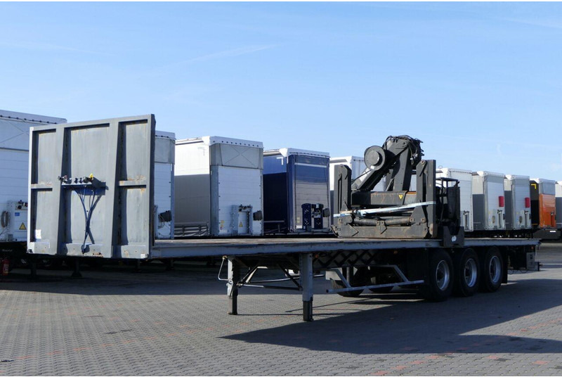 Samro NACZEPA PLATFORMA + HDS HIAB R 150 / DO BUDOWLANKI / PODŁOGA SZY - Semiremorcă platformă: Foto 1 Samro NACZEPA PLATFORMA + HDS HIAB R 150 / DO BUDOWLANKI / PODŁOGA SZY - Semiremorcă platformă: Foto 1
