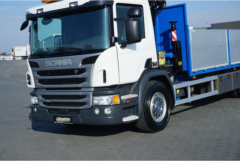 Camion platformă, Camion cu macara Scania P 250 / ACC / SKRZYNIOWY + HDS + WINDA / PALFINGER PK 12 002 - E: Foto 20 Camion platformă, Camion cu macara Scania P 250 / ACC / SKRZYNIOWY + HDS + WINDA / PALFINGER PK 12 002 - E: Foto 20